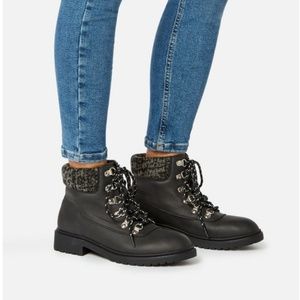 Just Fab Raye Sweater Cuff Booties